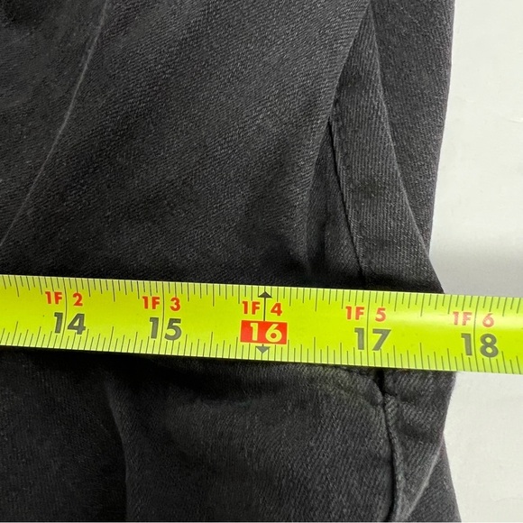 NWT m jeans by MAURICES Women’s Black Jeans Sz 18W Button Fly Distressed Stretch - Picture 13 of 15